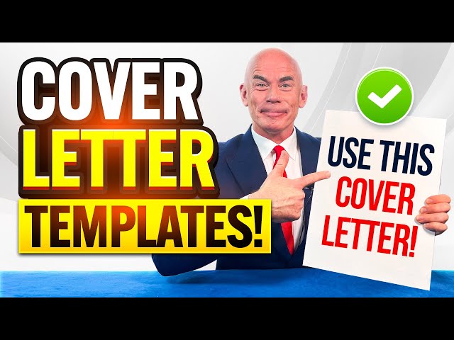 COVER LETTER TEMPLATES & JOB APPLICATION LETTERS! (How to WRITE the PERFECT COVER LETTER!)