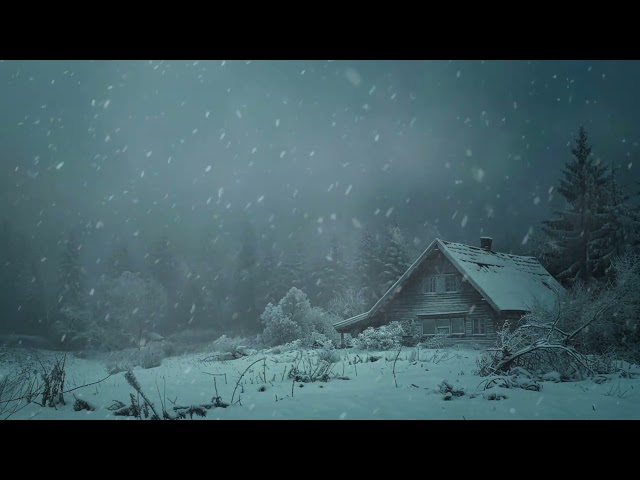 Blizzard Snowstorm Sounds | Immerse Yourself in the Raw Power of Winter | Relaxing Winter Sounds