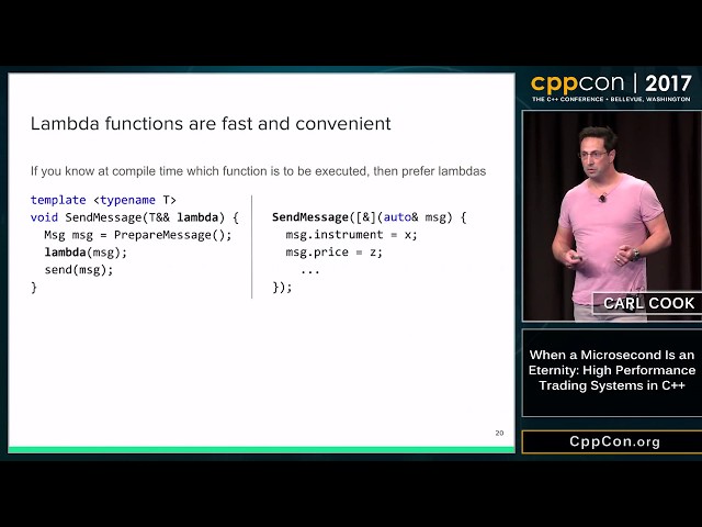 CppCon 2017: Carl Cook “When a Microsecond Is an Eternity: High Performance Trading Systems in C++”