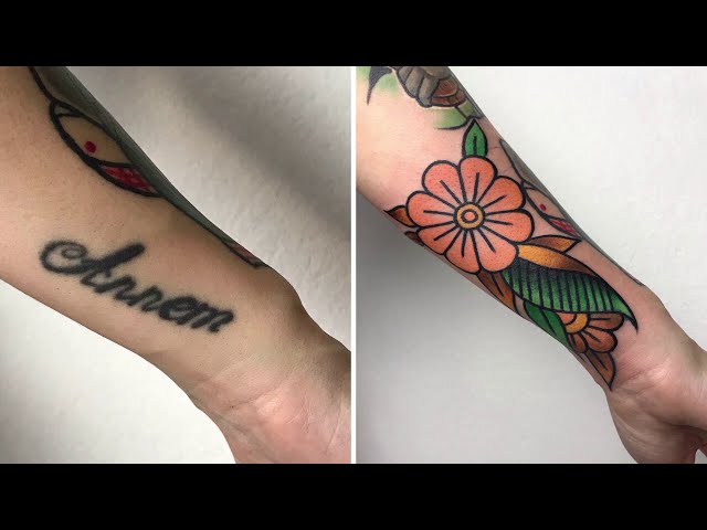 Cover Up Tattoo Time Lapse