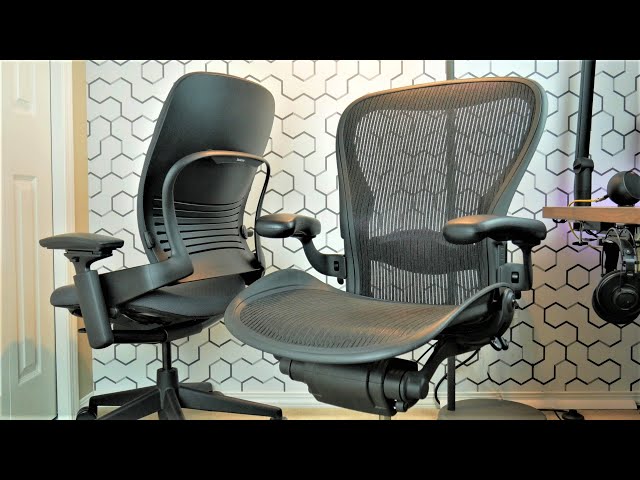 The TRUTH About The Herman Miller AERON Ergonomic Office Chair | Steelcase Leap V2 vs Aeron Review