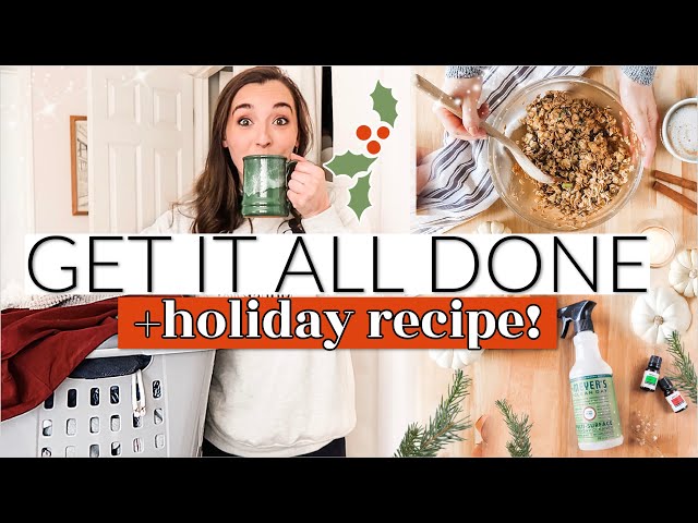 new⭐️ HOLIDAY COOK, CLEAN, DECLUTTER + GET IT ALL DONE WITH ME! | CHRISTMAS BREAKFAST RECIPE + CRAFT