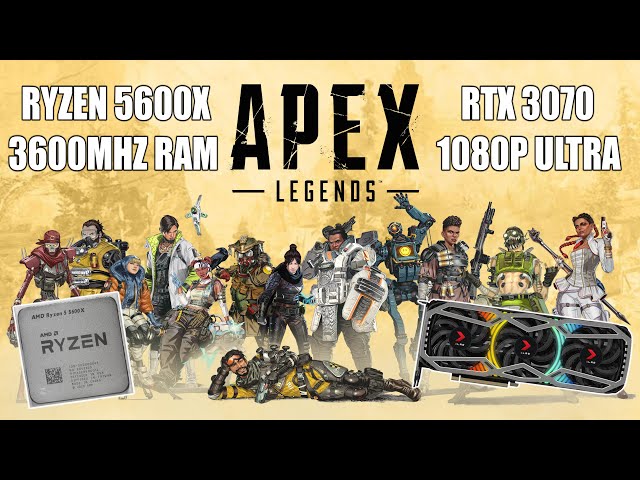 Ryzen 5600X + RTX 3070 Apex Legends Trios Gameplay - 1080p Ultra Settings With Champion Round!!!!