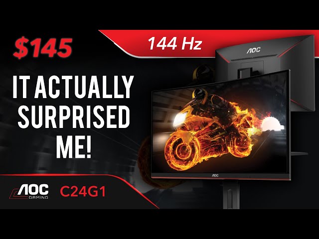 The Cheapest 144Hz Monitor on Amazon is Actually GOOD! - AOC C24G1 Detailed Review