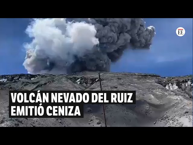 Volcán Nevado del Ruiz vuelve a emitir ceniza, pero no hay que alarmarse | El Espectador
