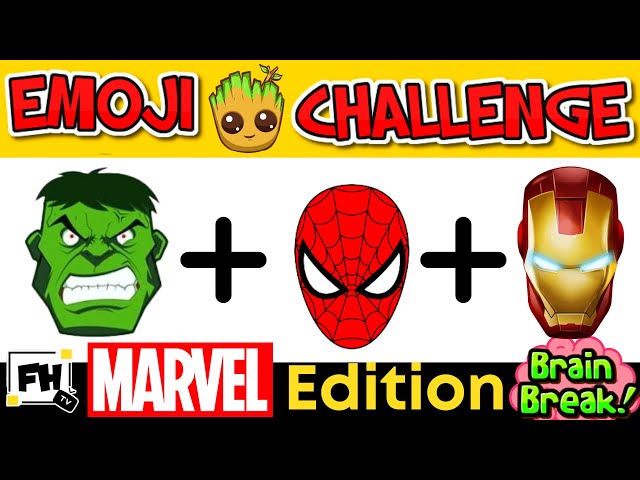 Can You Guess The Marvel Superheroes by Emoji? | Marvel Brain Break Quiz