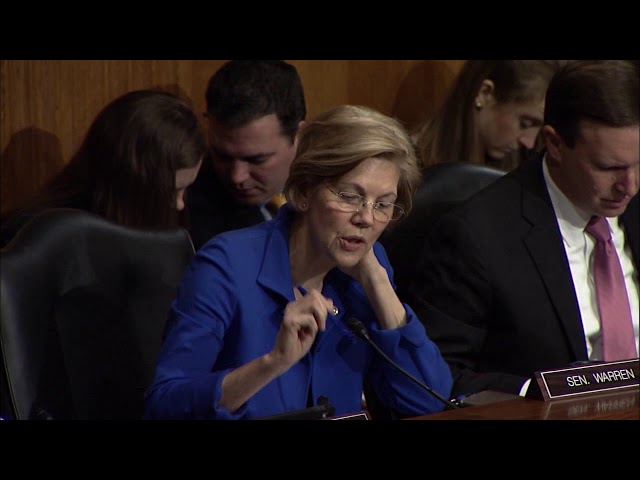Senator Warren Asks HHS Nominee Alex Azar About Drug Companies Breaking the Law