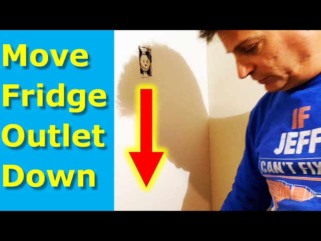 How to Move a Refrigerator Outlet Down the Wall - Fridge Cord Short