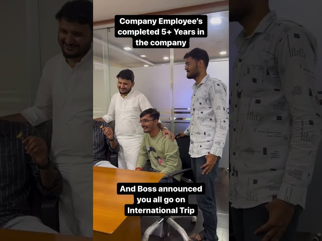 When Employ Complete 5+ Years in Company #office #shorts #funny #funnyvideo
