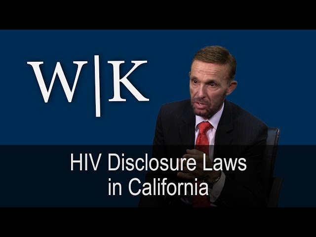HIV Disclosure Laws in California