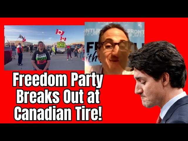 Anti-Trudeau Party Breaks Out in Canadian Tire Parking Lot!