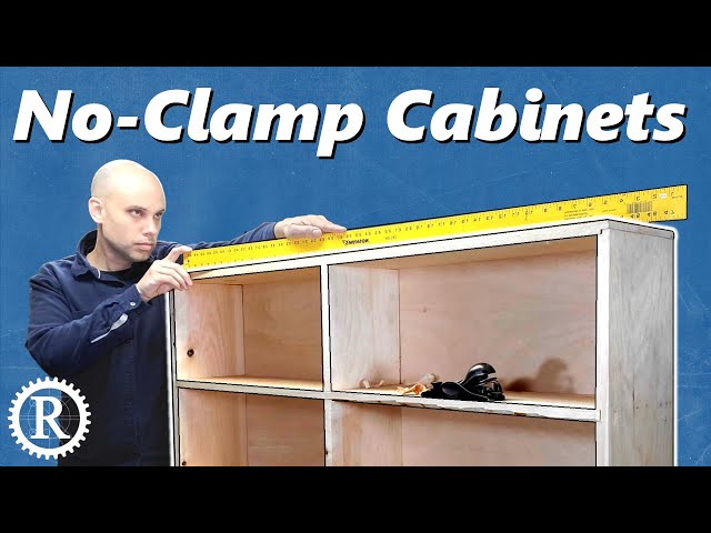 Make a cabinet with hand-tools and no clamps.