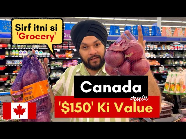Canada main $150 ka kitna samaan aata hai | Grocery Prices in 2023 in Canada
