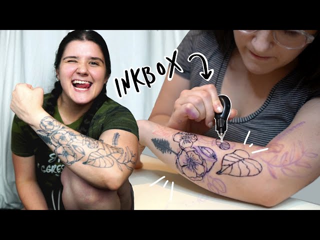 Giving Myself a Temporary Tattoo Half Sleeve ✷ Inkbox Freehand Pro Kit Review ✷