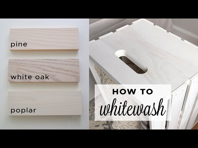How to Whitewash Wood with Paint | How to Make Whitewash Paint