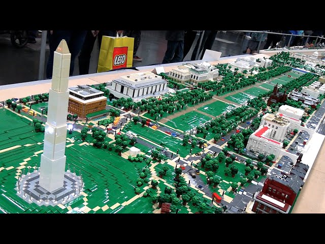 Washington DC National Mall in LEGO – 16 Feet Long!