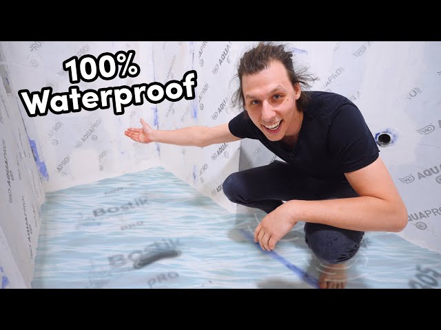 How To Properly Waterproof a Bathroom!