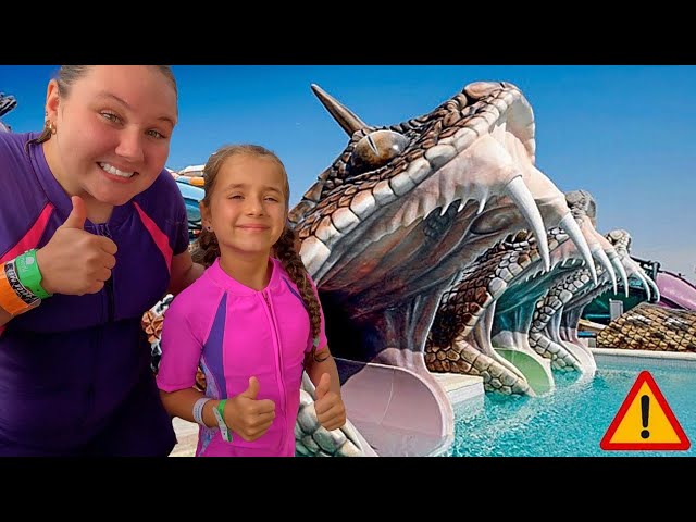 Ruby and Bonnie find pearl treasures and fun day at Yas Waterworld Abu Dhabi