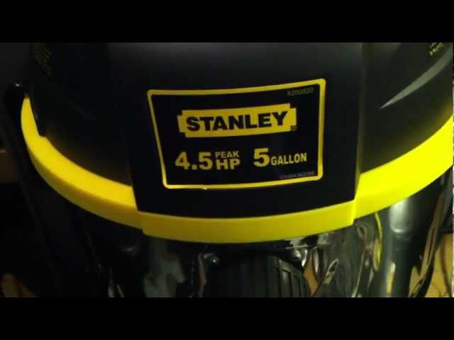 Stanley 4 5hp 5 gallon wet dry shop vac review
