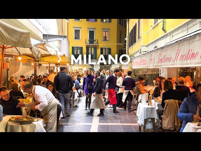 [4K]🇮🇹 Milan Evening Vibes💗: Da Vinci's Last Supper, Naviglio Grande, Brera District. Apr. 2023
