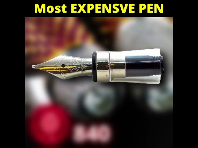 💸Most EXPENSIVE PEN in the World 🤑😨 - Expensive Useless Things - #shorts #facts