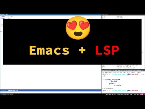 Eglot for better programming experience in Emacs (Python demo)