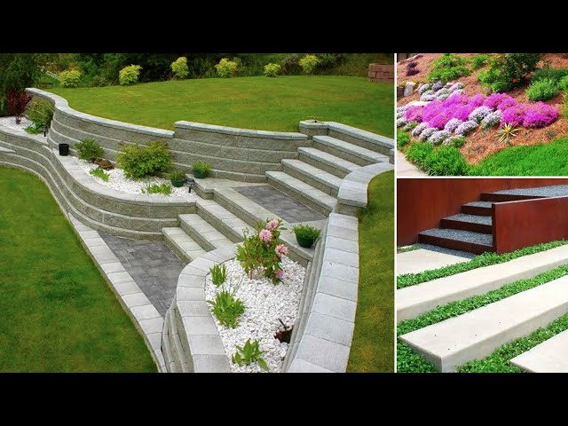 Front Yard and Backyard Design, 55 Beautiful Hillside Landscaping Ideas!