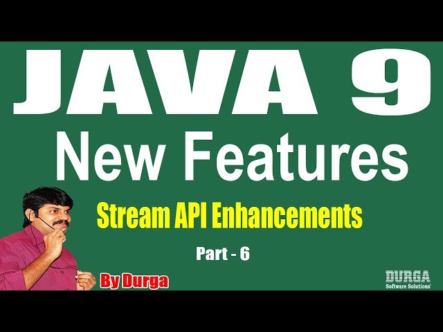 Java 9 || Session - 38 ||  Stream API Enhancements || Part - 6 by Durga Sir