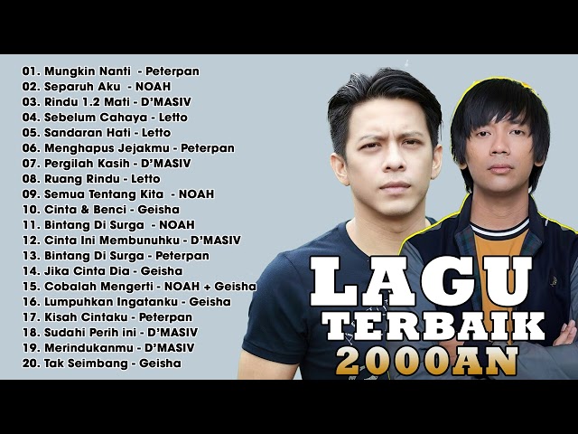 40 LAGU POP INDONESIA POPULER TERBAIK 2000AN
