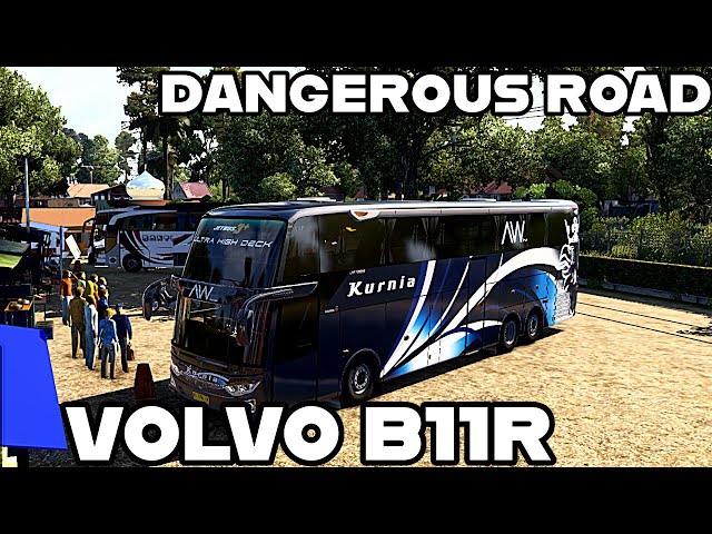 *ETS 2* INDIAN TRICKY TOURIST PLACE TRVELLED BY VOLVO B11R | TRICKY ROAD INM ETS 2 | uncut video