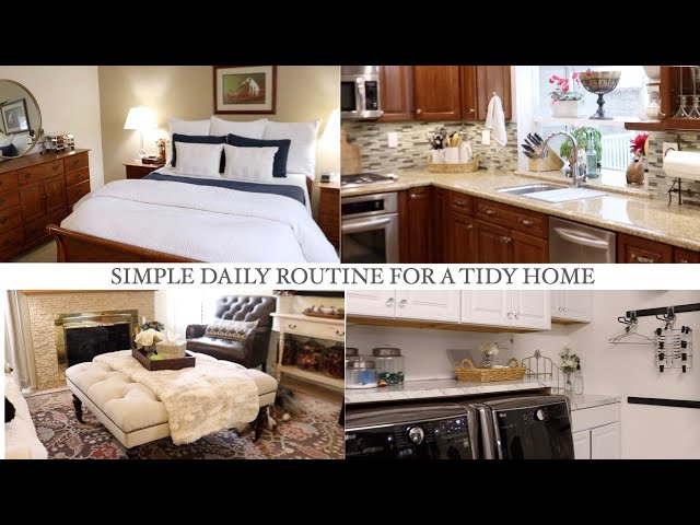 DAILY ROUTINE & HABITS FOR A TIDY HOME