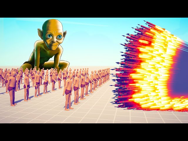 100x GOLLUMS + GIANT GOLLUM vs EVERY TRIO GODS - Totally Accurate Battle Simulator TABS