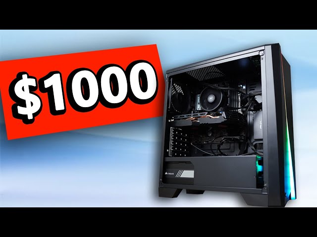 $1000 Dollar GAMING PC 2020 - Test & Build!!