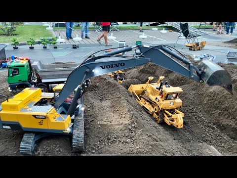 AMAZING RC CONSTRUCTION SITE IN ACTION, RC TRUCK,  RC TRANSPORT