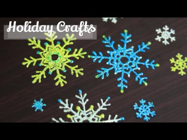 How to make snowflake | Snowflake Window Decals | Window clings | Glue gun snowflakes