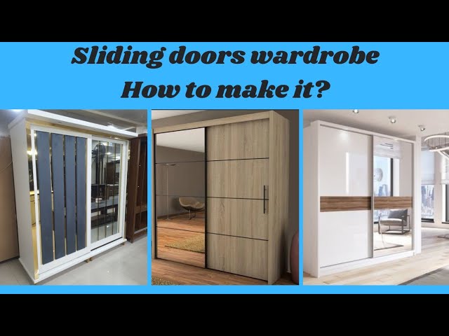 Sliding Doors Wardrobe New Designs 2024 !! How to install sliding channels