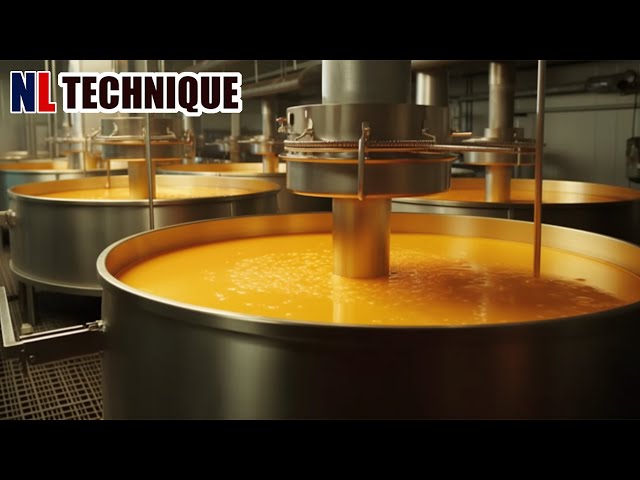 How People Make Premium Cheese Block In Factory - Modern Food Processing Technology