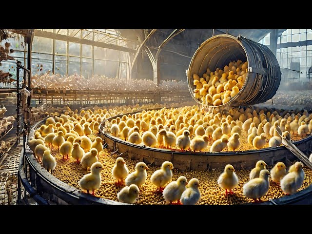 You Must See This Incredible Modern Process From Chick Production to Chicken Slaughter