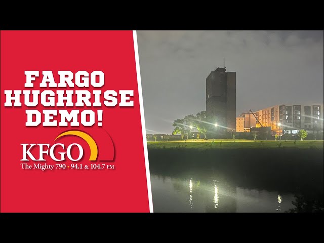 LIVE Fargo Highrise Demolition! | KFGO