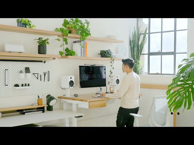Modern Desk Setup & Office Tour – Calm, Cozy, Creative