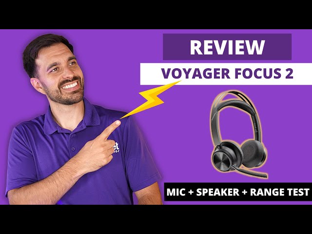 NEW Poly Voyager Focus 2 UC In-Depth Review - LIVE MIC + SPEAKER + RANGE TEST!