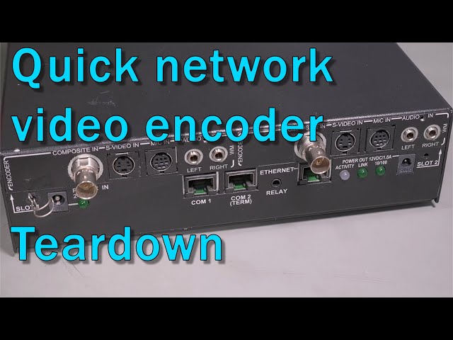 Quick Vbrick network video encoder teardown