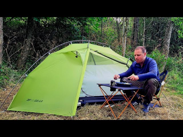 Tent camping & firebox 2G stove cooking / 3F UL TAIJI TENT.