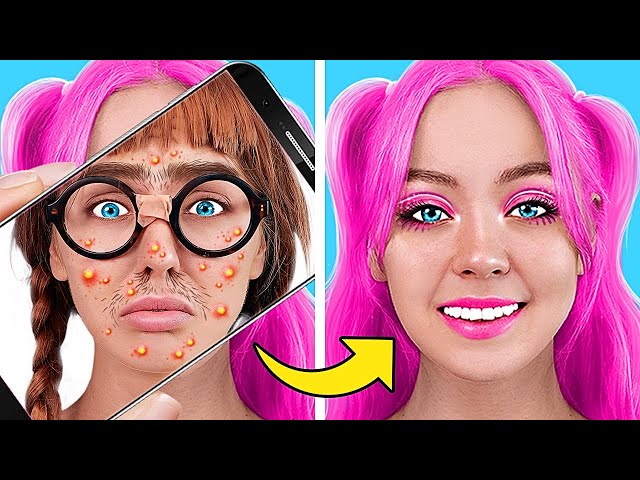 Extreme MAKEOVER From Broke Nerd To Popular Girl With TikTok Gadgets and DIY Hacks by La La Love