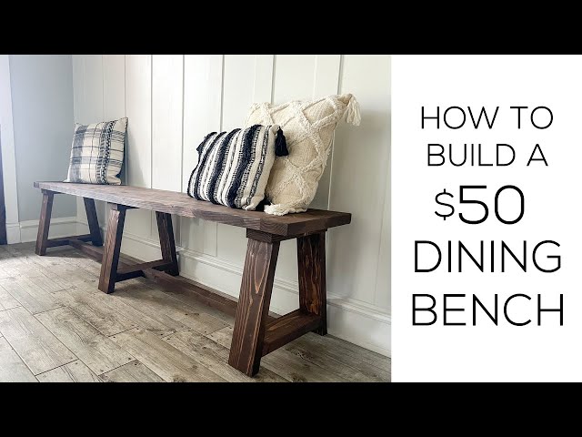 How to build a Dining Bench!