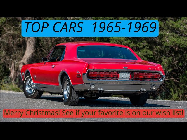 Top Cars of 1965-1969 - the pinnacle of muscle and style from the 1960's!