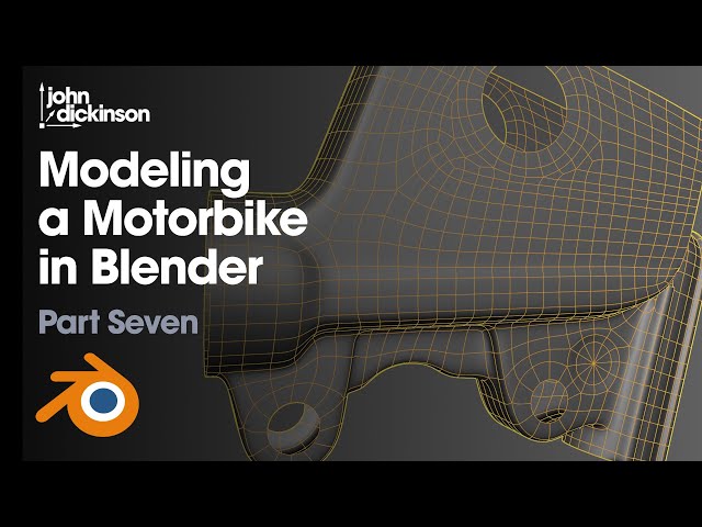 Modeling a Motorbike in Blender - Part 07