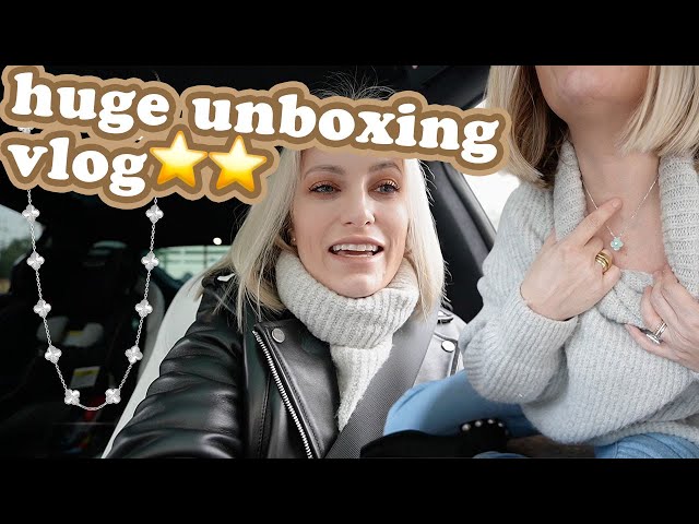 HUGE UNBOXING VLOG! ~ jewelry • makeup • skincare • making candles