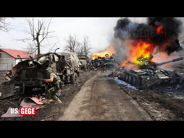 BRUTAL ATTACK!! Ukraine Marines destroy Russian armored vehicle & artillery near Bakhmut