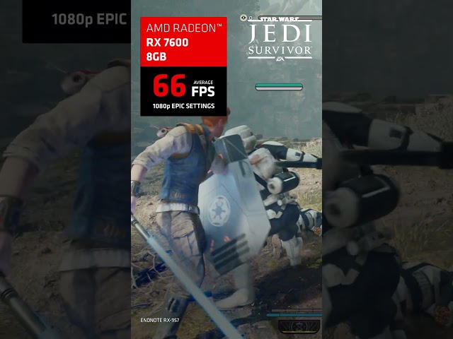 AMD Radeon™ RX 7600 | Star Wars Jedi: Survivor Gaming Performance